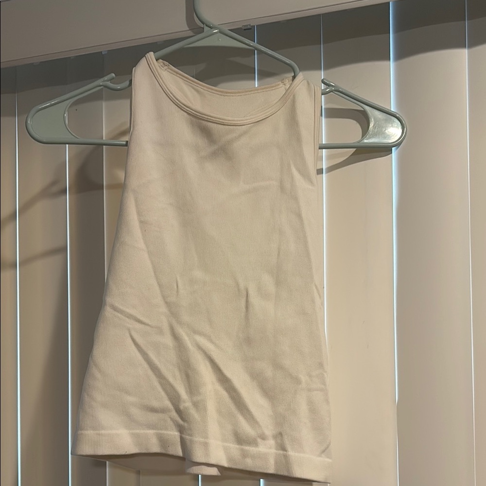 Free People White Sleeveless Top